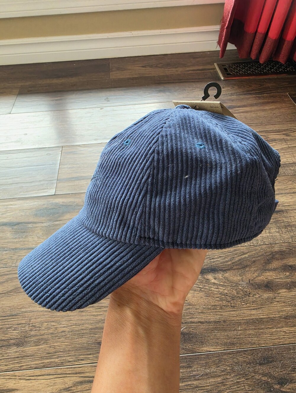 Nike Navy Corduroy Baseball Cap Adjustable